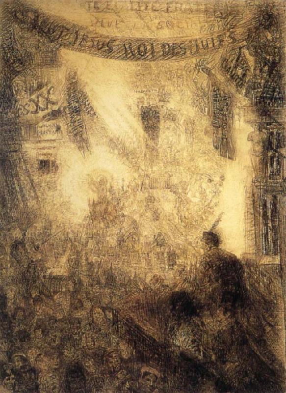 James Ensor The Entry of Christ into Jerusalem France oil painting art